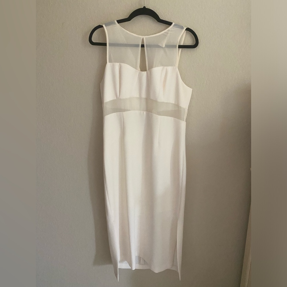 NWT BCBG white dress